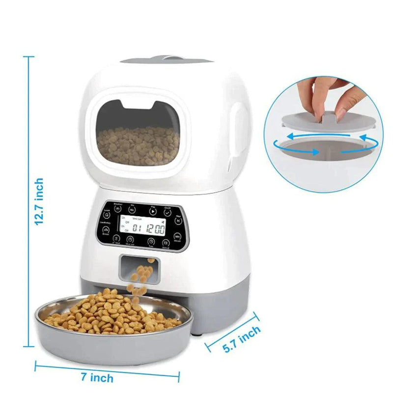 Alimentador Automático para Cães e Gatos - Dozoo Pet