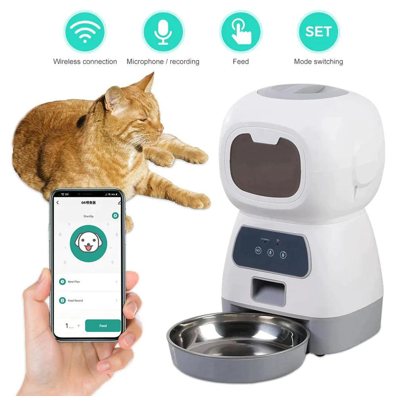 Alimentador Automático para Cães e Gatos - Dozoo Pet